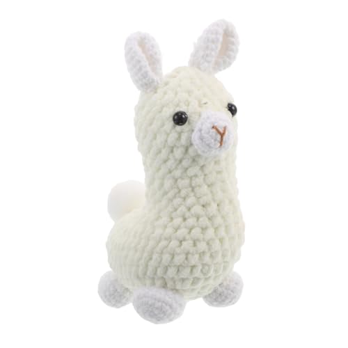 CONGARTENO Handgefertigtes Häkel-alpaka Anhänger Stabiles Tier-Figur Schlüsselanhänger DIY Niedliches Gestricktes Alpaka Charm für Rucksack und Taschen Einzigartiges Handgestricktes von CONGARTENO