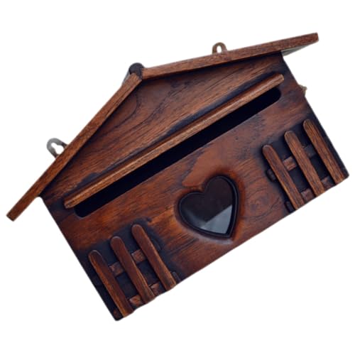 CONGARTENO Holzbriefkasten Villa Retro Briefkasten Wandmontage Wetterfest Kreative Vorschlagsbox mit Großem Fassungsvermögen für Zuhause und Büro CONGARTENO Holzbriefkasten Villa Retro Briefkasten Wandmontage Wetterfest Kreative Vorschlagsbox mit Großem Fassungsvermögen für Zuhause und Büro von CONGARTENO