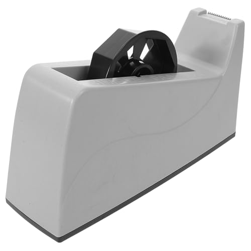 CONGARTENO Klebebandabroller Tisch Klebebandhalter Stabil Langlebig Präziser Schneidekomfort für Büro Arbeitsplatz Grauer Tape Dispenser Robust Praktisches Abrollgerät von CONGARTENO