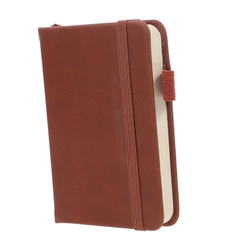 CONGARTENO Kompaktes Notizbuch mit Glattem Tragbares Pocket Notepad für Business Reise und Alltag Braunes Flexibles Memo Notizheft für Effiziente Tagesplanung und Kreative Notizen von CONGARTENO