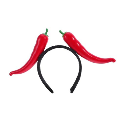 CONGARTENO Lustiges Chili kostüm Haarreif aus Weichem Doppelte Rote Pfeffer form Bequemes Party accessoire für Erwachsene Origineller Kopfschmuck für Feiertagsfeiern und Kostümpartys CONGARTENO Lustiges Chili kostüm Haarreif aus Weichem Doppelte Rote Pfeffer form Bequemes Party accessoire für Erwachsene Origineller Kopfschmuck für Feiertagsfeiern und Kostümpartys von CONGARTENO