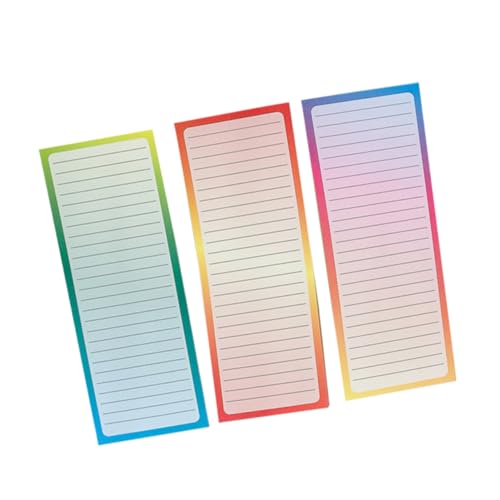 CONGARTENO Magnetischer Notizblock mit Farbverlauf Praktisches Kleines Notizpad für Kühlschrank Stabile Magnetische Rückseite für Einkaufslisten und Erinnerungen im Haushalt CONGARTENO Magnetischer Notizblock mit Farbverlauf Praktisches Kleines Notizpad für Kühlschrank Stabile Magnetische Rückseite für Einkaufslisten und Erinnerungen im Haushalt von CONGARTENO