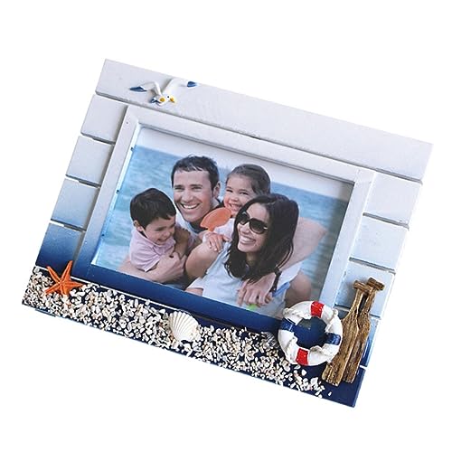 CONGARTENO Mediterraner Holz Bilderrahmen mit Stabiler Tischaufstellung Kreativer Nautischer Fotohalter aus Hochwertigem Holz für Wohnzimmer und Persönliche Fotos CONGARTENO Mediterraner Holz Bilderrahmen mit Stabiler Tischaufstellung Kreativer Nautischer Fotohalter aus Hochwertigem Holz für Wohnzimmer und Persönliche Fotos von CONGARTENO