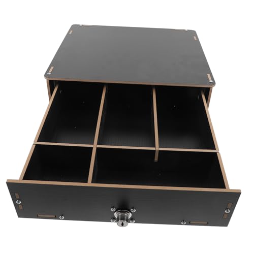 CONGARTENO Mehrfachfach Aufbewahrungsbox mit Fächern Tisch und Bargeld Organizer Stabile Geldkassette für Büro Klassenzimmer und Haushalt Praktische Sortierbox für Kleingeld und Scheine von CONGARTENO
