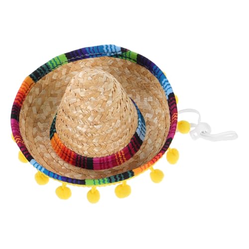 CONGARTENO Mini Mexikanischer Sombrero für Haustiere Leichter Bunter Partyhut für Kleine Hunde und Katzen Vielseitiges Festival Accessoire für Geburtstags und Themenfeiern CONGARTENO Mini Mexikanischer Sombrero für Haustiere Leichter Bunter Partyhut für Kleine Hunde und Katzen Vielseitiges Festival Accessoire für Geburtstags und Themenfeiern von CONGARTENO