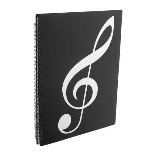 CONGARTENO Notenmappe Musikordner mit Blätter Silber Schwarze Noten Motiv Dokumentenmappe Büro Aktenordner Papier Organizer für Schule und Büro CONGARTENO Notenmappe Musikordner mit Blätter Silber Schwarze Noten Motiv Dokumentenmappe Büro Aktenordner Papier Organizer für Schule und Büro von CONGARTENO