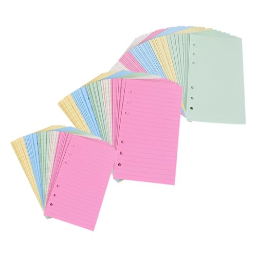 CONGARTENO Notizbuch Nachfüllpapier Farbige Linierte Blanko Praktisches Lose Papier für Tagebuch Berichte Schreiben und Malen Kompatibel mit Ringordnern CONGARTENO Notizbuch Nachfüllpapier Farbige Linierte Blanko Praktisches Lose Papier für Tagebuch Berichte Schreiben und Malen Kompatibel mit Ringordnern von CONGARTENO