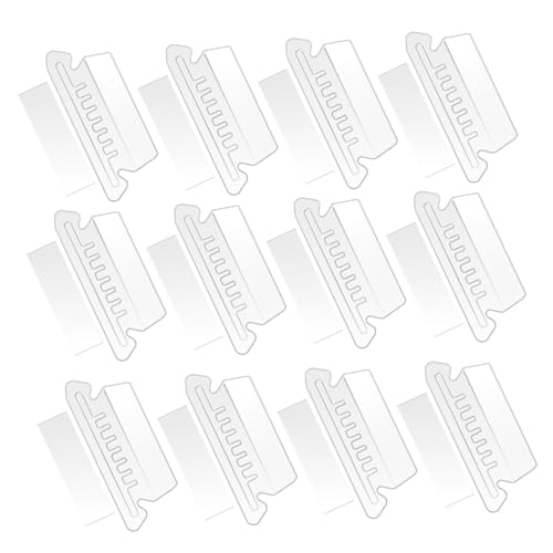 CONGARTENO PVC Transparente Hängeregister schilder Abnehmbare Beschriftbare Registerkarten für Aktenordner Wiederverwendbare Mappen Zubehör für Büro Schule und Archivierung von CONGARTENO