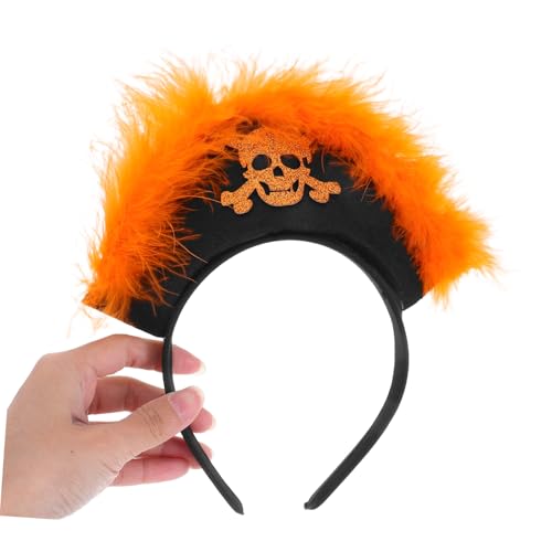 CONGARTENO Piraten Haarreif mit Glitzer Schädel und Kreuzknochen Augenklappe Teiliges Leichter Modischer Stil Kreative Halloween Kostüm Accessoires für Party und Karneval von CONGARTENO