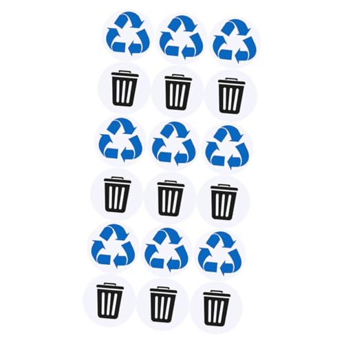 CONGARTENO Recycling Aufkleber Selbstklebend PVC Müllklassifizierungszeichen Abfallbehälter Beschriftung für Zuhause Büro Hotel Restaurant CONGARTENO Recycling Aufkleber Selbstklebend PVC Müllklassifizierungszeichen Abfallbehälter Beschriftung für Zuhause Büro Hotel Restaurant von CONGARTENO