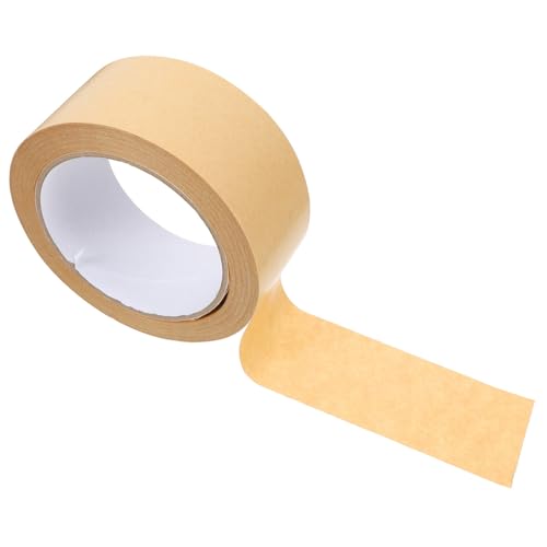 CONGARTENO Reißbares Kraftpapier Klebeband mit Hoher Klebkraft Wasserfrei Stark Haftendes Verpackungsband für Kartonversiegelung Drucken und Rahmentaping Widerstandsfähig gegen Feuchtigkeit von CONGARTENO