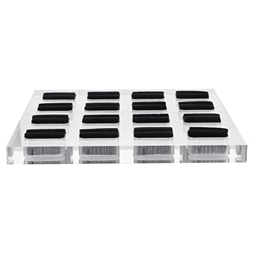 CONGARTENO Ring Display Tray für Schmuck Slots Transparenter Organizer für Ringe Ohrringe Anhänger Eleganter Velour für Schmuckaufbewahrung Präsentation CONGARTENO Ring Display Tray für Schmuck Slots Transparenter Organizer für Ringe Ohrringe Anhänger Eleganter Velour für Schmuckaufbewahrung Präsentation von CONGARTENO