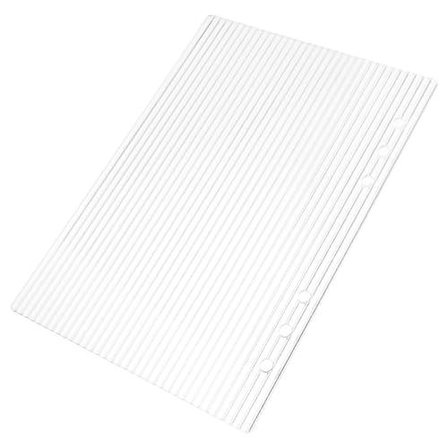 CONGARTENO Ringbuch Hülle aus Klarem Acryl Abnehmbarer Loseblatt Ordner Umschlag mit Streifenmuster Strapazierfähige Notizbuch Schutzhülle für Planer Journal Büro Reise CONGARTENO Ringbuch Hülle aus Klarem Acryl Abnehmbarer Loseblatt Ordner Umschlag mit Streifenmuster Strapazierfähige Notizbuch Schutzhülle für Planer Journal Büro Reise von CONGARTENO