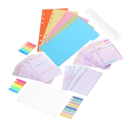 CONGARTENO Ringbuch Nachfüllpapier Buntes Budget Wochenplaner Papier Professionelles Portables Loose Leaf Zubehör für Notizbuch Journal Tagebuch Schreibblock Kariert Linierte Einlagen CONGARTENO Ringbuch Nachfüllpapier Buntes Budget Wochenplaner Papier Professionelles Portables Loose Leaf Zubehör für Notizbuch Journal Tagebuch Schreibblock Kariert Linierte Einlagen von CONGARTENO