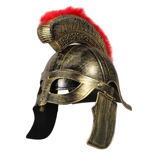 CONGARTENO Römischer Kriegerhelm mit Verstellbarem Visier Detailreiches Antikes Design Stabile Kopfbedeckung für Mittelalter und Krieger Cosplay für Halloween und Themenpartys CONGARTENO Römischer Kriegerhelm mit Verstellbarem Visier Detailreiches Antikes Design Stabile Kopfbedeckung für Mittelalter und Krieger Cosplay für Halloween und Themenpartys von CONGARTENO