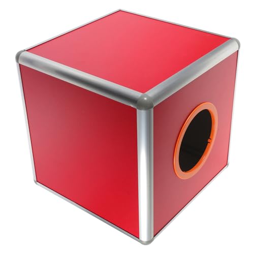 CONGARTENO Rote Aluminium Legierung Box Mittel Würfelförmige Lostrommel für Party Raffle Ball Spiel Ticket Aufbewahrung Zufallsauswahl für Büro Jahresfeier Farbe Farbe CONGARTENO Rote Aluminium Legierung Box Mittel Würfelförmige Lostrommel für Party Raffle Ball Spiel Ticket Aufbewahrung Zufallsauswahl für Büro Jahresfeier Farbe Farbe von CONGARTENO
