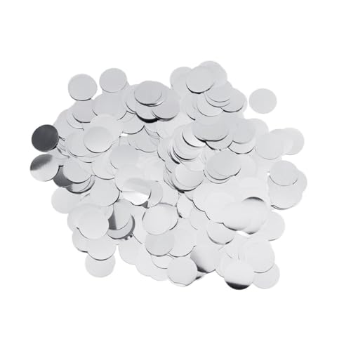CONGARTENO Runde Aluminiumfolie Konfetti Silber Glänzend Pailletten Streu Deko für Party Tischdeko Ballon Füller Geburtstag Hochzeit Feier Festival CONGARTENO Runde Aluminiumfolie Konfetti Silber Glänzend Pailletten Streu Deko für Party Tischdeko Ballon Füller Geburtstag Hochzeit Feier Festival von CONGARTENO