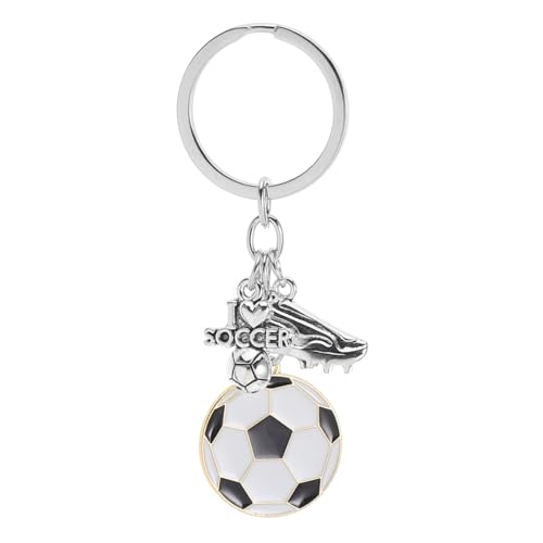 CONGARTENO Schlüsselanhänger Fußball aus Langlebiger Legierung Sportliches Design Vielseitiger Anhänger für Jungen und Fans Geburtstagsdeko und Partyfüllung Robustes Fußballmotiv Geschenk CONGARTENO Schlüsselanhänger Fußball aus Langlebiger Legierung Sportliches Design Vielseitiger Anhänger für Jungen und Fans Geburtstagsdeko und Partyfüllung Robustes Fußballmotiv Geschenk von CONGARTENO