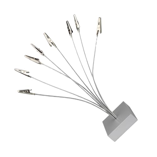 CONGARTENO Silberner Multi Head Notizhalter aus Metall mit Clips Stabiler Tischaufsteller für Karten Memo und Fotohalter Vielseitiger Schreibtisch Zettelhalter Dekoratives Büro und CONGARTENO Silberner Multi Head Notizhalter aus Metall mit Clips Stabiler Tischaufsteller für Karten Memo und Fotohalter Vielseitiger Schreibtisch Zettelhalter Dekoratives Büro und von CONGARTENO