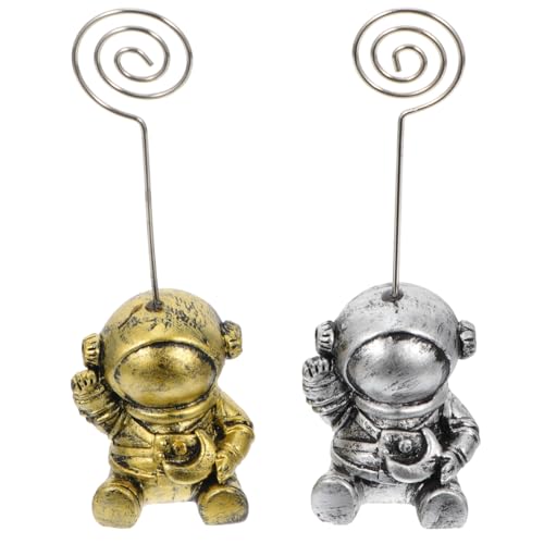 CONGARTENO Teiliges Memo Clip Astronaut Tischdekoration Vintage Gold Silber Desktop Notizhalter für Party Hochzeit Geburtstag Büro Zubehör CONGARTENO Teiliges Memo Clip Astronaut Tischdekoration Vintage Gold Silber Desktop Notizhalter für Party Hochzeit Geburtstag Büro Zubehör von CONGARTENO