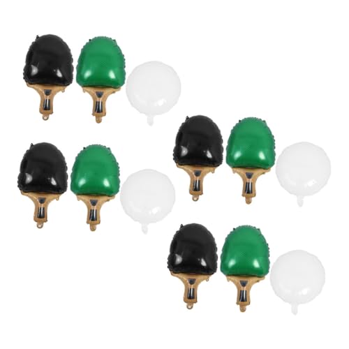 CONGARTENO Teiliges Tischtennis Luftballon Folienballon Schläger Ball Grün Schwarz Racket mit Weißem Ball Partydeko für Jungen Geburtstag Shower Sportwettbewerb CONGARTENO Teiliges Tischtennis Luftballon Folienballon Schläger Ball Grün Schwarz Racket mit Weißem Ball Partydeko für Jungen Geburtstag Shower Sportwettbewerb von CONGARTENO