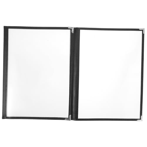 CONGARTENO Transparente PVC Mappe mit Großer Kapazität Lose Menüordner Rutschfeste Schnellhefter Klarsichthülle für Restaurant Gastronomie Speisekarten und Preisliste Leicht und Robust von CONGARTENO