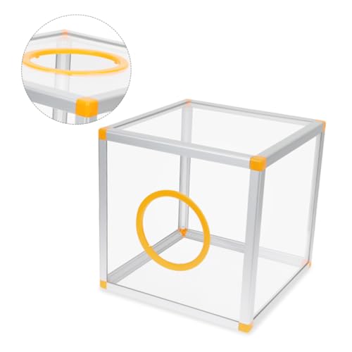 CONGARTENO Transparente Raffle Box mit Schlitz Klarer Mehrzweck Spenden und Vorschlagsbehälter für Partyspiele Abstimmungen Spenden und Wettbewerbe Leicht Montierbar Sichtbare Inhalte von CONGARTENO