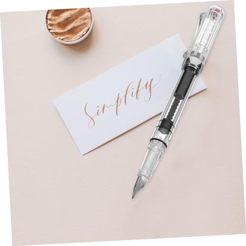 CONGARTENO Transparenter Füllfederhalter mit Tintenabsauger Feine Extra Feine Spitze Stabiles Material Weich Schreibender Kolbenfüller für Kalligraphie Unterschriften Business und Schule CONGARTENO Transparenter Füllfederhalter mit Tintenabsauger Feine Extra Feine Spitze Stabiles Material Weich Schreibender Kolbenfüller für Kalligraphie Unterschriften Business und Schule von CONGARTENO
