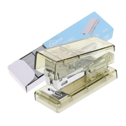 CONGARTENO Transparenter Mini Handhefter Multifunktionaler Leichter Bürohefter mit Lochfunktion Tragbarer Tischhefter für Schüler Schule und Heimgebrauch Grün CONGARTENO Transparenter Mini Handhefter Multifunktionaler Leichter Bürohefter mit Lochfunktion Tragbarer Tischhefter für Schüler Schule und Heimgebrauch Grün von CONGARTENO