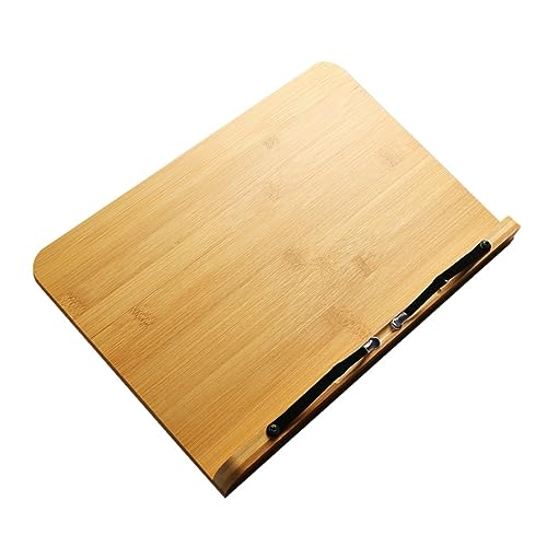 CONGARTENO Verstellbarer Buchständer aus Holz Faltbarer Desktop Lesehalter Ergonomischer Stabile Tischstaffelei für Bücher Noten Klavier und Zeichenbretter Vielseitig für Büro Schule Zuhause von CONGARTENO