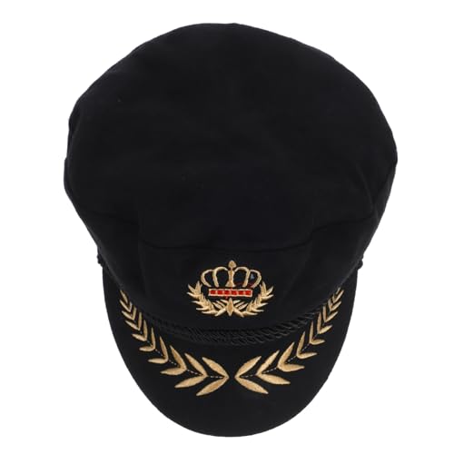 CONGARTENO Vintage Kapitänsmütze aus Hochwertigem Material Verstellbare Matrosen Mütze für Yacht Outfit für Party Cosplay Marine Kostümveranstaltungen Unisex Komfortabel und Stilvoll CONGARTENO Vintage Kapitänsmütze aus Hochwertigem Material Verstellbare Matrosen Mütze für Yacht Outfit für Party Cosplay Marine Kostümveranstaltungen Unisex Komfortabel und Stilvoll von CONGARTENO