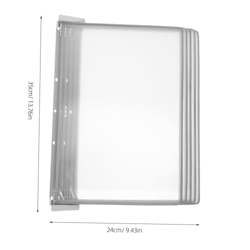 CONGARTENO Wand Organizer für Dokumente Seitiger Flip Mechanismus aus Robustem und PVC Platzsparender Wandhalter für Büro Klassenzimmer Effiziente Raumnutzung Schnelles Aktenzugriff von CONGARTENO
