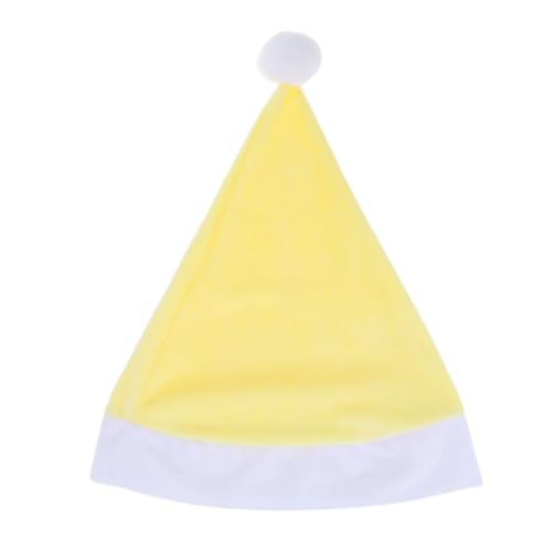 CONGARTENO Weihnachtsmütze Gelb Kurzflorig Weihnachtskostüm Mütze Santa Hut für Karneval Party Fasching Festliche Weihnachtsdeko Zubehör CONGARTENO Weihnachtsmütze Gelb Kurzflorig Weihnachtskostüm Mütze Santa Hut für Karneval Party Fasching Festliche Weihnachtsdeko Zubehör von CONGARTENO