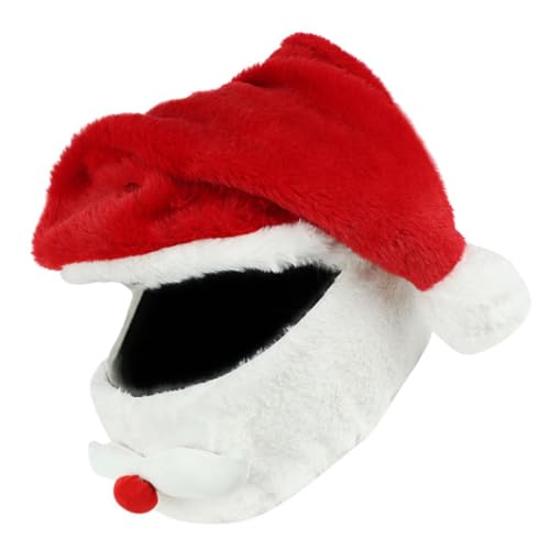 CONGARTENO Weihnachtsmütze Motorradhelmüberzug Santa Cosplay Hut Elastischer Helmbezug mit Klassischem Weihnachtsdesign Leichtes Tragbares Zubehör für Festliche Motorradfahrer CONGARTENO Weihnachtsmütze Motorradhelmüberzug Santa Cosplay Hut Elastischer Helmbezug mit Klassischem Weihnachtsdesign Leichtes Tragbares Zubehör für Festliche Motorradfahrer von CONGARTENO