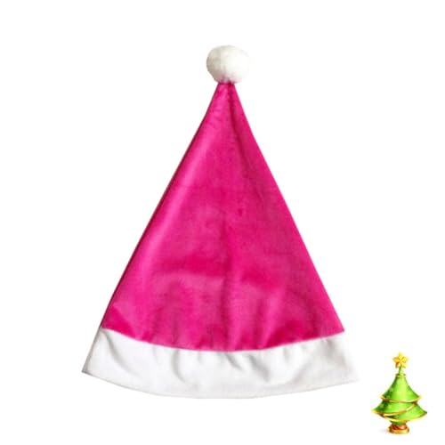 CONGARTENO Weihnachtsmütze Requisiten Winterhut Feiertagskopfbedeckung Stil weihnachtsdekoration drinnen Weihnachtshüte Weihnachtsmütze für dekoration Rosa von CONGARTENO