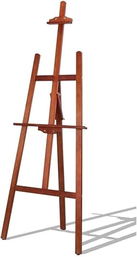 CONGRUI 1,5 m Studio-Staffelei, dreieckige Massivholz-Staffelei, verstellbarer Ständer für den Außenbereich, einfach zu montieren, 61 x 121 x 175 cm von CONGRUI