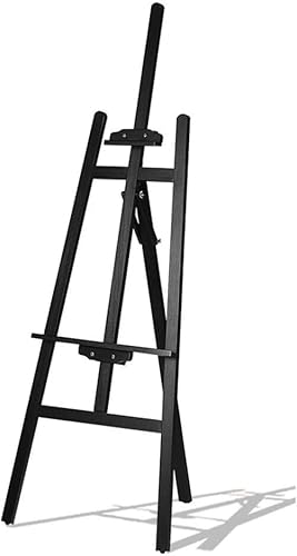 CONGRUI 1,5 m Studio-Staffelei, dreieckige Massivholz-Staffelei, verstellbarer Ständer für den Außenbereich, einfach zu montieren, 61 x 121 x 175 cm von CONGRUI