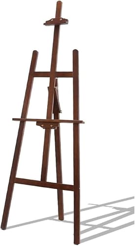 CONGRUI 1,5 m Studio-Staffelei, dreieckige Massivholz-Staffelei, verstellbarer Ständer für den Außenbereich, einfach zu montieren (C,55 x 86 x 150 cm) von CONGRUI