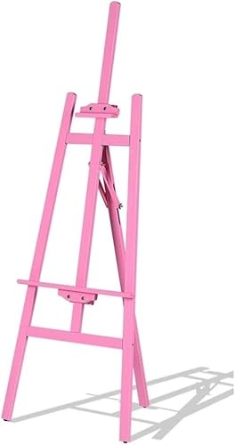 CONGRUI 1,5 m Studio-Staffelei, dreieckige Massivholz-Staffelei, verstellbarer Ständer für den Außenbereich, einfach zu montieren (E,61 x 121 x 175 cm) von CONGRUI