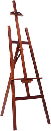 CONGRUI 175 cm faltbare Staffelei, A-Rahmen, Holzboden-Staffelei, Kunst-Display-Stativ für Erwachsene, verstellbarer Leinwandhalter, zum Malen, Zeichnen und Ausstellen von Postern (B) von CONGRUI