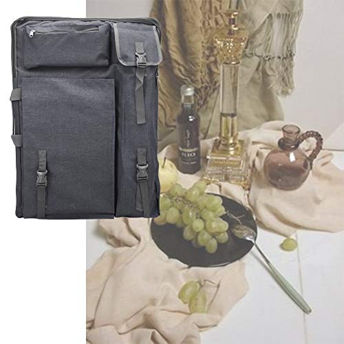 CONGRUI 4K Künstlertasche für Zeichenbrett, wasserdichte Tragetasche für Kunst, tragbare Skizzenblock, Aufbewahrungstasche (grau) von CONGRUI