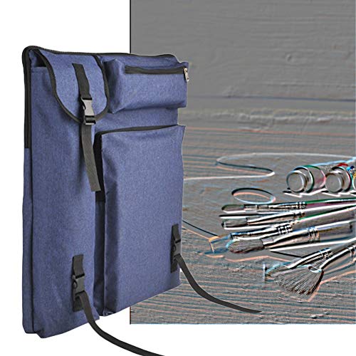 CONGRUI Art Test Student Multifunktions-Rucksack, 4K, Schultertasche, Segeltuch, Zeichenbrett, Blau von CONGRUI