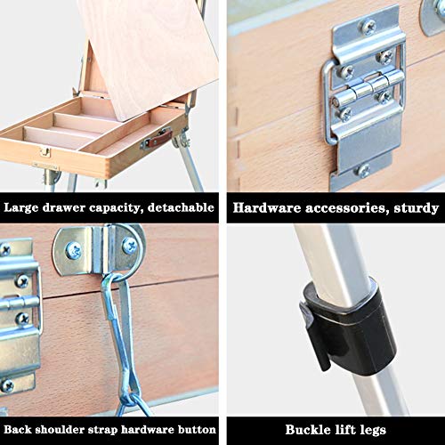 CONGRUI Box Staffelei für Aquarell Ölgemälde Box Hardware Zubehör Multifunktionaler Malkoffer CONGRUI Box Staffelei für Aquarell Ölgemälde Box Hardware Zubehör Multifunktionaler Malkoffer von CONGRUI