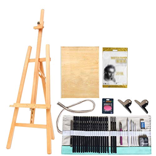CONGRUI Buchenholz-Werbeständer, Whiteboard-Staffelei zum Malen von Bilderrahmen, Holzfarbe, Staffelei-Set CONGRUI Buchenholz-Werbeständer, Whiteboard-Staffelei zum Malen von Bilderrahmen, Holzfarbe, Staffelei-Set von CONGRUI