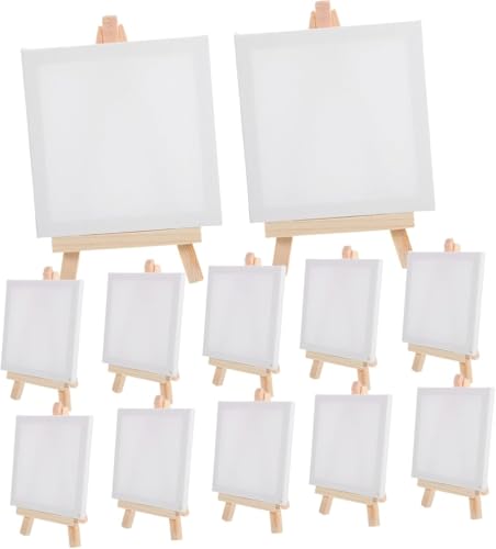 CONGRUI Dekoratives kleines Staffelei-Set, 12-teilig, Leinwand, Staffelei, Öl-Pastell-Display CONGRUI Dekoratives kleines Staffelei-Set, 12-teilig, Leinwand, Staffelei, Öl-Pastell-Display von CONGRUI