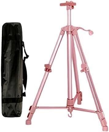 CONGRUI Farbige Aluminium-Staffelei, tragbar, klein, einziehbar, zusammenklappbar, Skizzier-Dreieck (Rosa) von CONGRUI