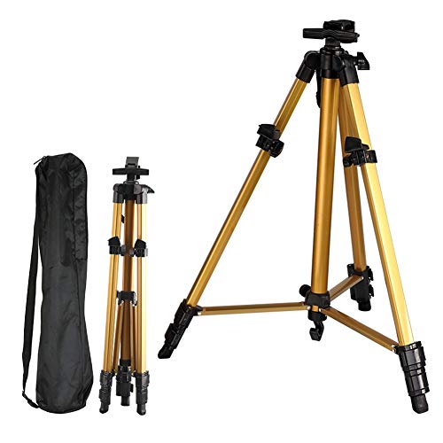 CONGRUI Goldene Staffelei, Skizzenblock, Leinwand, Tasche, Staffelei, Ständer, Künstler, Kunstbedarf, winddicht, für drinnen und draußen (Staffelei) von CONGRUI