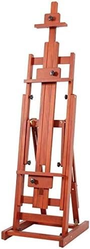 CONGRUI Große Staffeleien, Bodenausstellung, Holz-Malständer, große multifunktionale professionelle Studio-Staffelei, Indoor-Leinwand-Werbeständer, Malständer (braun, ohne Rad) von CONGRUI