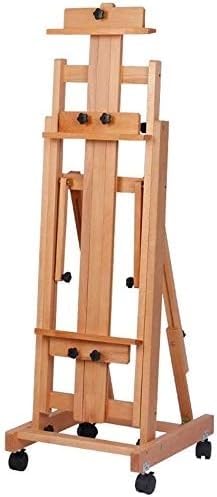 CONGRUI Holzboden-Staffelei mit Rädern, Leinwand-Präsentationsständer, großes Regal, Beruf, Studio, Staffelei, Innenbereich, Leinwand, Werbeständer mit Rad CONGRUI Holzboden-Staffelei mit Rädern, Leinwand-Präsentationsständer, großes Regal, Beruf, Studio, Staffelei, Innenbereich, Leinwand, Werbeständer mit Rad von CONGRUI