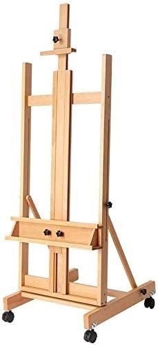 CONGRUI Holzbodenstaffelei mit Rädern, Malständer, Staffelei, groß, multifunktional, professionelle Studio-Staffelei, Innenbereich, Leinwand, Werbeständer mit Rad CONGRUI Holzbodenstaffelei mit Rädern, Malständer, Staffelei, groß, multifunktional, professionelle Studio-Staffelei, Innenbereich, Leinwand, Werbeständer mit Rad von CONGRUI